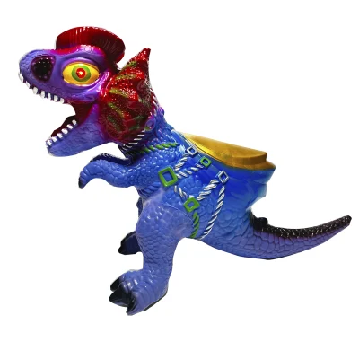Giro in gomma morbida sul giocattolo da salto Dinosaur per bambini