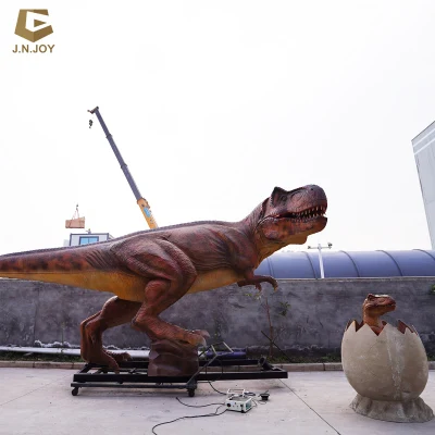 Parco divertimenti Ad01 Dinosaur T Rex con animatronic all&prime;uovo del bambino Modello
