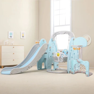 Cartoon Dinosaur Bambini Slide e Swing Combination Giocattoli e playpen