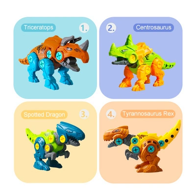 Take Apart Dinosaur Puzzle uova e cacciaviti Building Block Toys Hot sale dinosauri per bambini