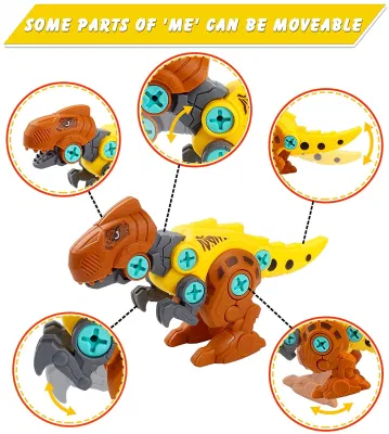 Take Apart Dinosaur Puzzle uova e cacciaviti Building Block Toys Hot sale dinosauri per bambini