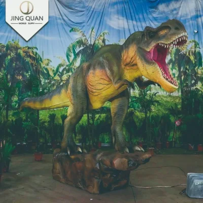 Animatronic Dinosauro modello Tyrannosaurus Rex Dinosauro Life Size posa realistica Design Parco giochi all&prime;aperto Meccanica Animatronic Dinosaur