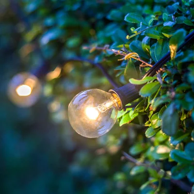 G40 patio decorazione di Natale corda luce Lanterna solare