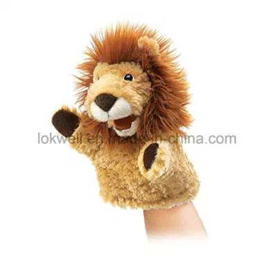 Peluche Toy Factory Soft farcito animale verde dinosauro mano Puppet