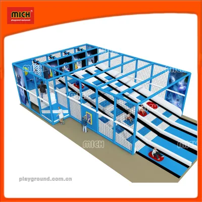 Grande parco divertimenti Soft Playground con scivoli in fibra di vetro