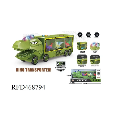 Nuovo design Kids plastica pull Back Dinosaur Car