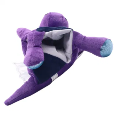 Cucciolo di drago con puttino viola personalizzato 32 cm (a) Plush Cuccioli di cuccioli di dinosauro animale di zuppino a mano in Jurassic Periodo