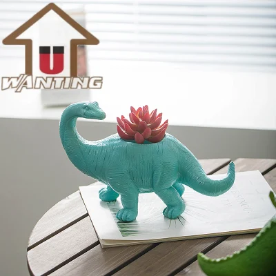 Articoli da regalo di artigianato animale Creative Natale Cartoon resina Dinosaur World Outdoor Decorazione del giardino