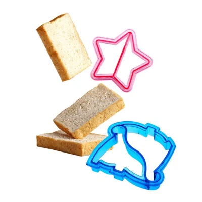 Bambini Butterfly Crown Dinosaur Puzzle pane Sandwich Cutter