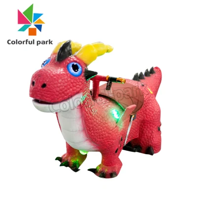 Costume da dinosauro del parco colorato Halloween Cosplay Ride Toy Dinosaur Rides Per bambini, passeggiata in dinosauro