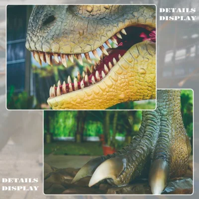 Animatronic Dinosauro modello Tyrannosaurus Rex Dinosauro Life Size posa realistica Design Parco giochi all&prime;aperto Meccanica Animatronic Dinosaur