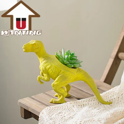 Articoli da regalo di artigianato animale Creative Natale Cartoon resina Dinosaur World Outdoor Decorazione del giardino