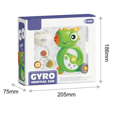 4 in 1 all&prime;aperto Flying Saucer Toys Dinosaur Inertial Car Con i giocattoli per bambini Whistle Spinner