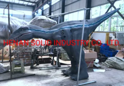 Costume da dinosauro in gomma siliconica Costume robot da dinosauro