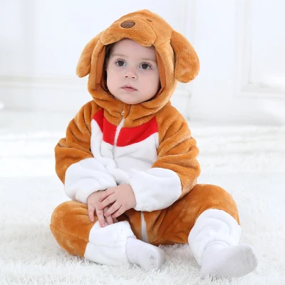 Umorden Baby Dinosaur Kigurumi Green Cartoon Animal Costume Infant toddler Tuta per bambini Jumpsuit Onesie Flannel confortevole