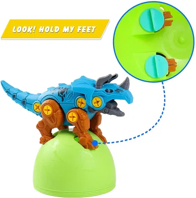 Take Apart Dinosaur Puzzle uova e cacciaviti Building Block Toys Hot sale dinosauri per bambini