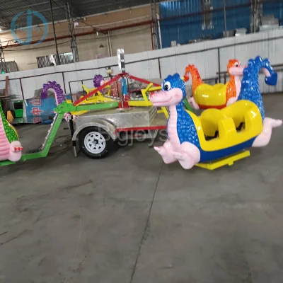 Divertimento portatile Dinosaur Ride con rimorchio in vendita