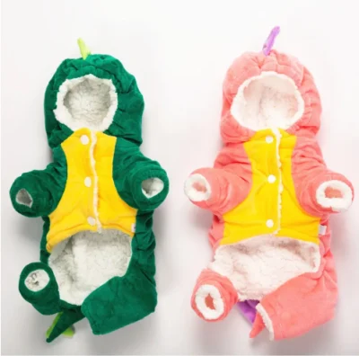 Nuovi costumi in cotone con dinosauro Halloween per piccole medie Cani per animali domestici