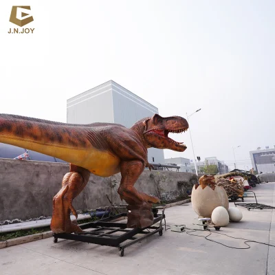 Parco divertimenti Ad01 Dinosaur T Rex con animatronic all&prime;uovo del bambino Modello