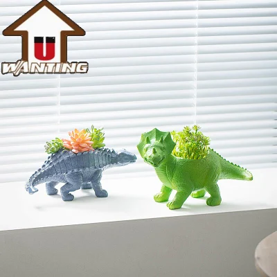 Arredamento creativo decorativo del soggiorno decorazione domestica Tyrannosaurus Dinosaur Flower Decorazioni in pentola