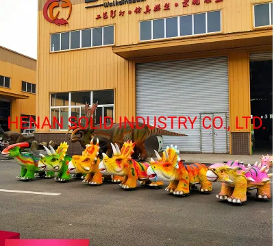 Happy Rides sul parco divertimenti Animal Rides Dinosaur