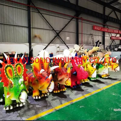 Happy Rides sul parco divertimenti Animal Rides Dinosaur