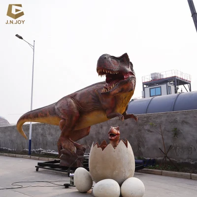 Parco divertimenti Ad01 Dinosaur T Rex con animatronic all&prime;uovo del bambino Modello