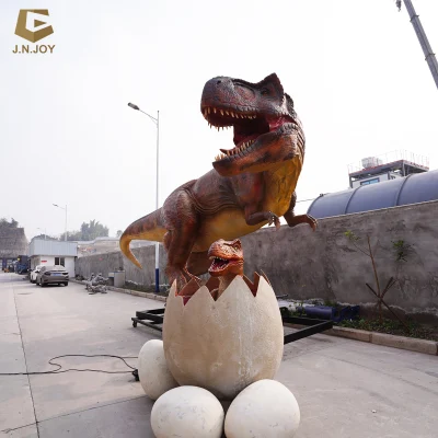 Parco divertimenti Ad01 Dinosaur T Rex con animatronic all&prime;uovo del bambino Modello
