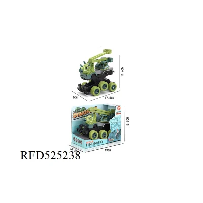 Nuovo design Kids plastica pull Back Dinosaur Car