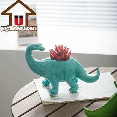 Arredamento creativo decorativo del soggiorno decorazione domestica Tyrannosaurus Dinosaur Flower Decorazioni in pentola