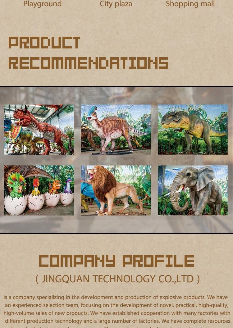 Heterodontosaurus Animatronics Dinosaur Large Simulation Animals Realistic Pose Design Dinosaur for Theme Park 2023