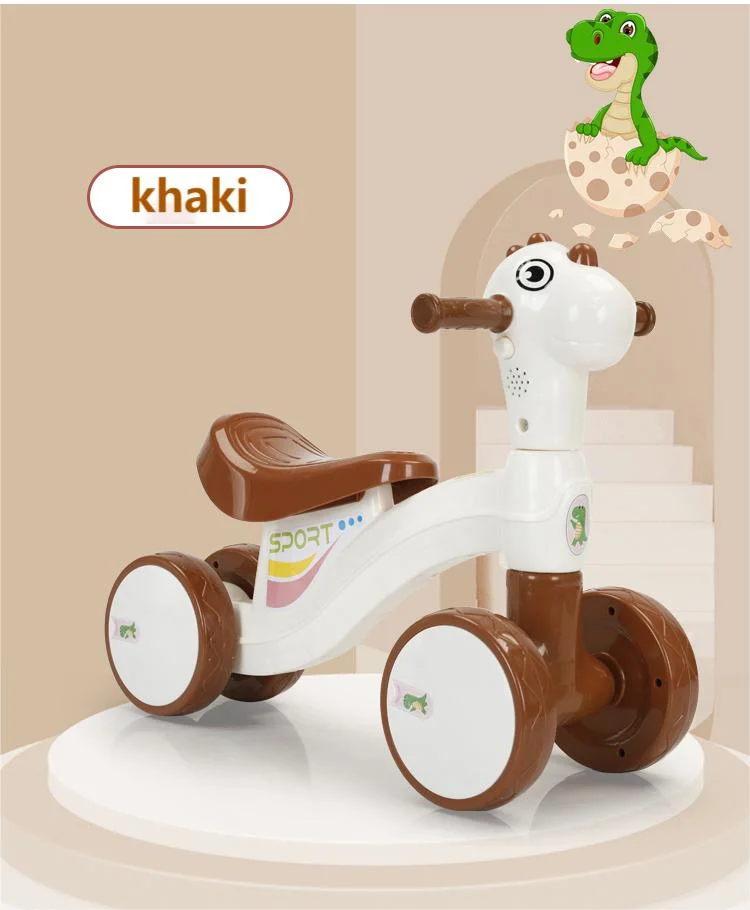 Cartoon Dinosaur Shaped Four Wheel Scooter for Boys and Girls