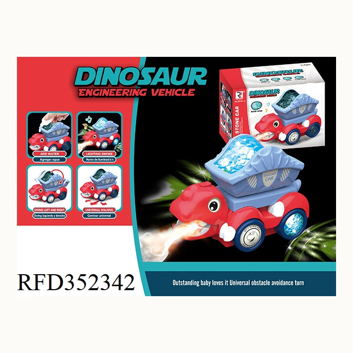 New Product Mechanical Electric Dinosaur Toy Spray Dinosaur with Wings