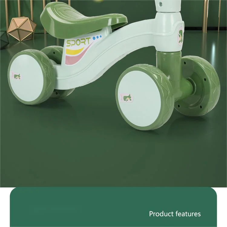 Cartoon Dinosaur Shaped Four Wheel Scooter for Boys and Girls