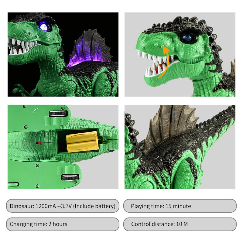 2.4GHz 8wd RC Dinosaur Electronic Tyrannosaurus with Rechargeable Battery Remote Control Robot Dinosaurs with Walking and Roaring