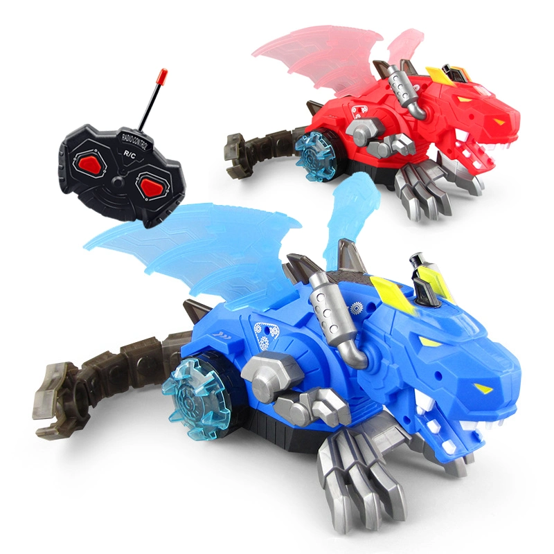 Dinosaur Fire Dragon with Spray Function RC Car for Kids Boys Toy