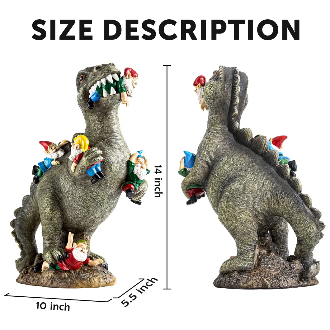 Statues Outdoor Decor Dinosaur Art Outdoor Garden Decor Garden Gnome