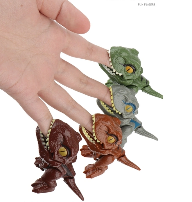 Mini Finger-Biting Movable Joints Tyrannosaurus Rex Simulation Dinosaur Model Toys