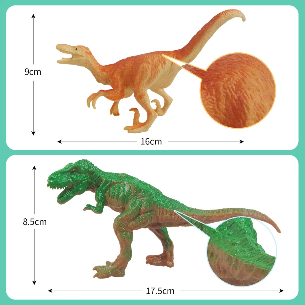 Realistic Dinosaurs Plastic Assorted Dinosaur Figures Jurassic Dinosaur World Series Velociraptor Figure Children&prime; S Toys