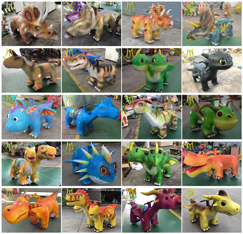 Hansel Amusement Park Entertainment Dinosaurs Electric Walking Dinosaur Scooter