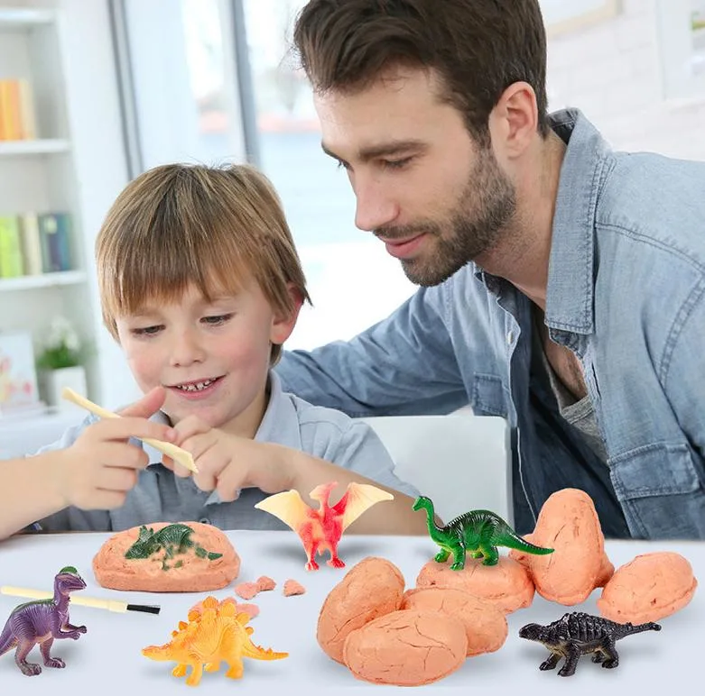 Wholesale Archaeology Dig Tyrannosaurus Rex Realized Dinosaur Models Dinosaur Egg for Kids Toys