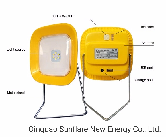 Solar LED Emergency Camping Lantern with Mobile Charger