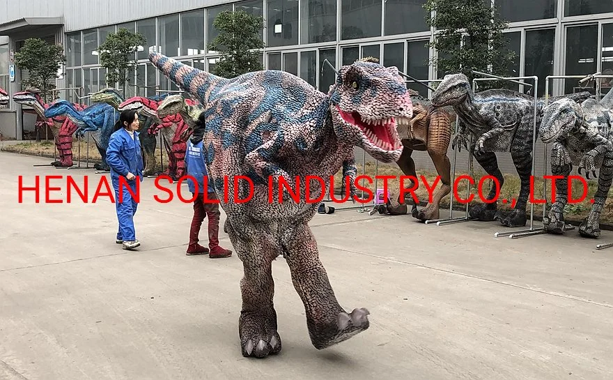 Playground Equipment Animatronic Dinosaur Costume Hidden/Semi-Covered Legs
