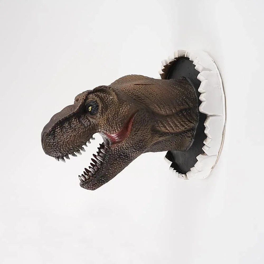 Dinosaur Head Wall Mounted Home Decor Statue