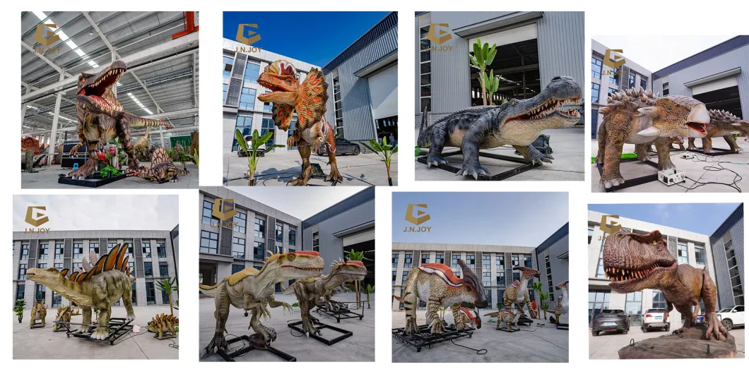 Jn-Zm24 Real Life Size Electric Mechatronics Theme Park Exhibit Animatronic Model Dinosaur