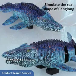 2.4G High Simulation Animal RC Toy Boat Waterproof Remote Control Mosasaurus Toys Radio Control Dinosaur Toy