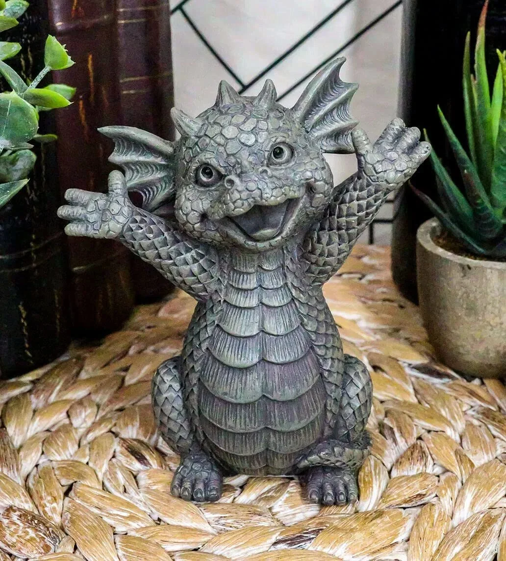 Dancing Dragon Garden Display Decorative Sculpture Ornament