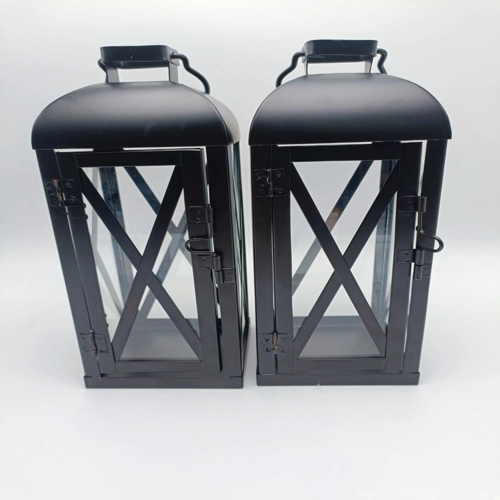 Better Homes &amp; Gardens Candle Holder Lantern, Black, Medium