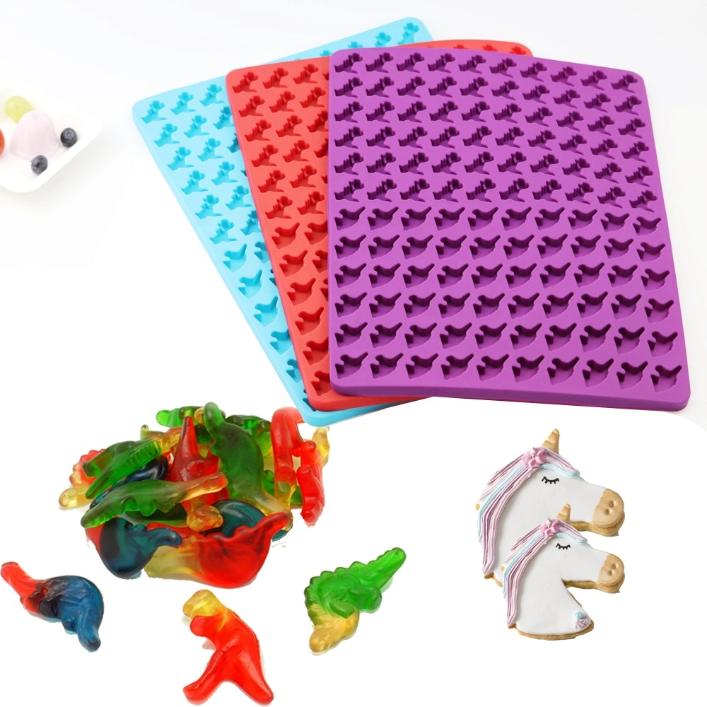 Dinosaur and Unicorn Silicone Gummy Molds Easy to Demould