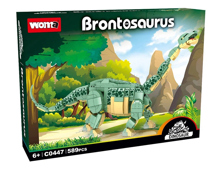 Woma Toys Kids Educational Children Boy Girl DIY Plastic Jurassic World Big Dinosaur Model Little Brick Small Building Block Set Toy Dinosaur